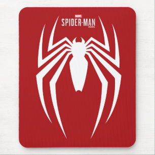 Marvel's Spider-Man White Spider Emblem Mouse Pad