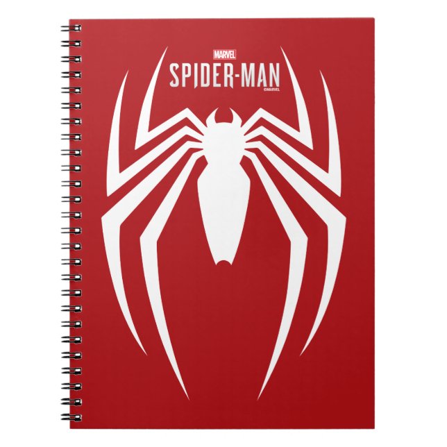 Marvel's Spider-Man | White Spider Emblem Notebook (Front)