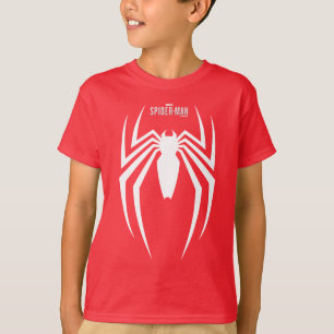 Marvel's Spider-Man White Spider Emblem T-Shirt