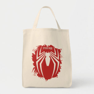 Marvel's Spider-Man White Spider Emblem Tote Bag