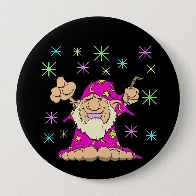 Marvin 4 Inch Round Button (Front)