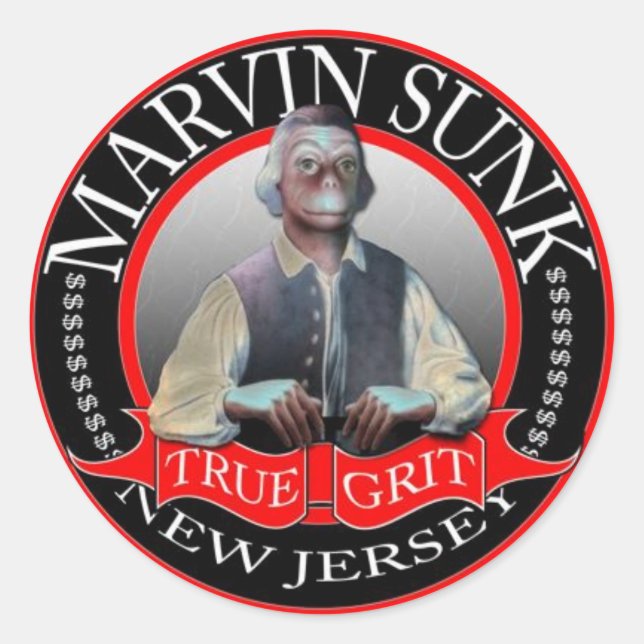 Marvin Sunk - Véritable stickers Grit (Devant)