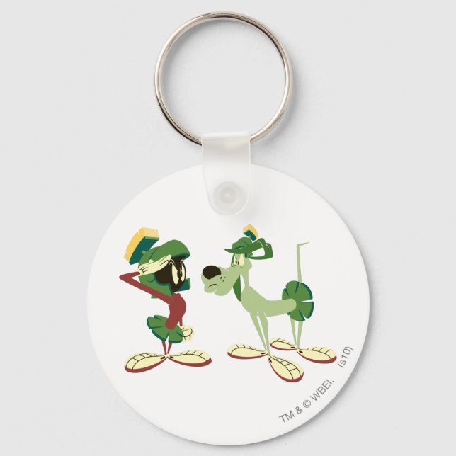 MARVIN THE MARTIAN™ and K-9 2 Keychain (Front)