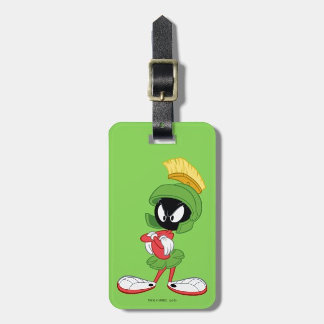 MARVIN THE MARTIAN™ | Arms Crossed Luggage Tag (Front Vertical)