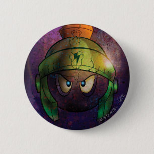 MARVIN THE MARTIAN™ Battle Hardened 2 Inch Round Button