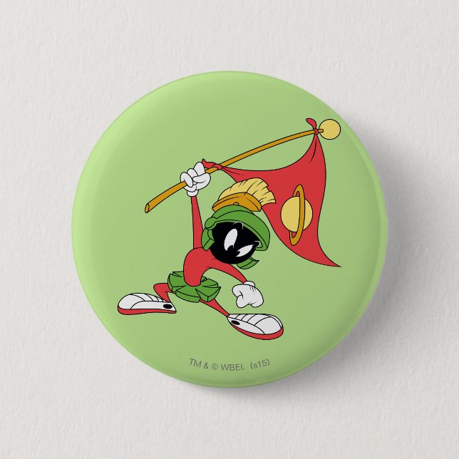 MARVIN THE MARTIAN™ Claiming Planet 2 Inch Round Button (Front)