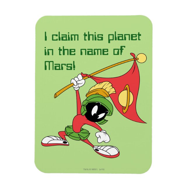 MARVIN THE MARTIAN™ Claiming Planet Magnet (Vertical)