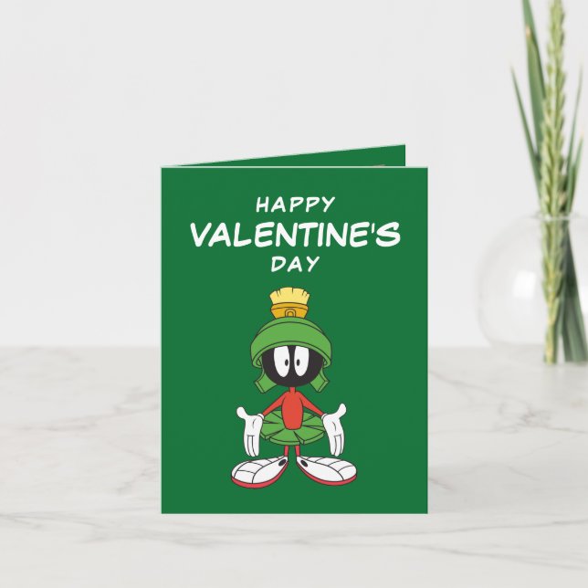 MARVIN THE MARTIAN™ Confused | Valentine's Day Card (Front)