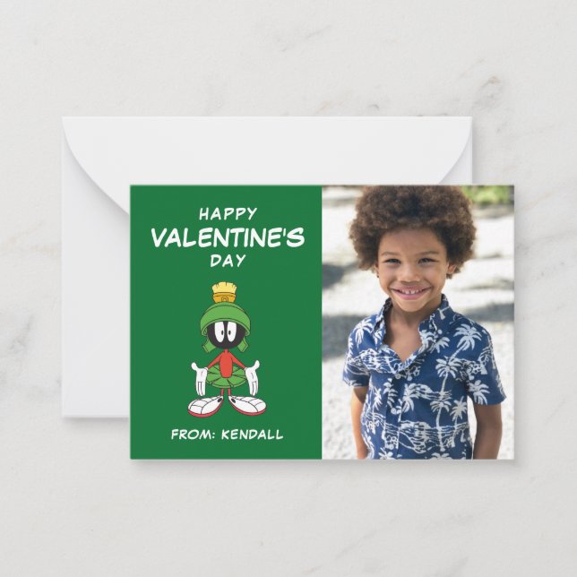 MARVIN THE MARTIAN™ Confused | Valentine's Day Card (Front)