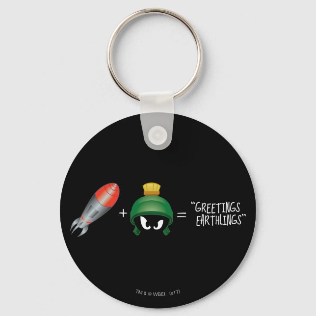 MARVIN THE MARTIAN™ Emoji Equation Keychain (Front)