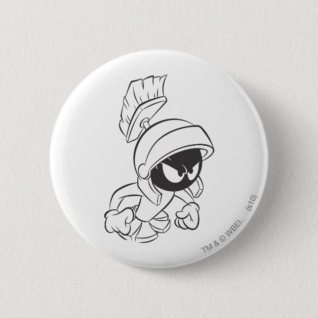 MARVIN THE MARTIAN™ Expressive 2 2 Inch Round Button (Front)