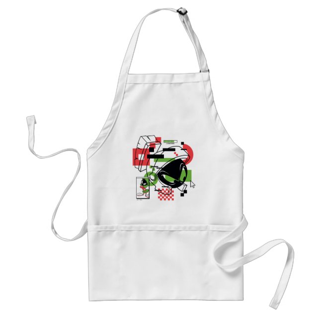 MARVIN THE MARTIAN™ Glitch Standard Apron (Front)