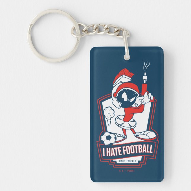 MARVIN THE MARTIAN™ "I Hate Football" Graphic Keychain (Front)