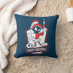 MARVIN THE MARTIAN™ "I Hate Football" Graphic Throw Pillow