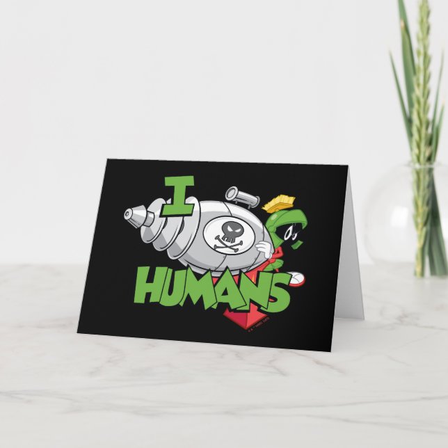 MARVIN THE MARTIAN™ I Laser Humans Card (Front)