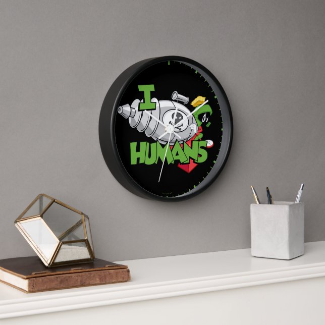 MARVIN THE MARTIAN™ I Laser Humans Clock (Office)
