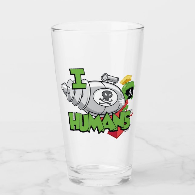 MARVIN THE MARTIAN™ I Laser Humans Glass (Front)
