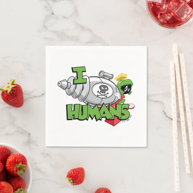 MARVIN THE MARTIAN™ I Laser Humans Napkin (Insitu)