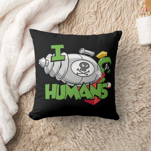 MARVIN THE MARTIAN™ I Laser Humans Throw Pillow (Blanket)