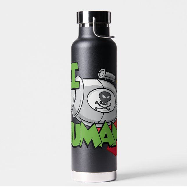 MARVIN THE MARTIAN™ I Laser Humans Water Bottle (Left)