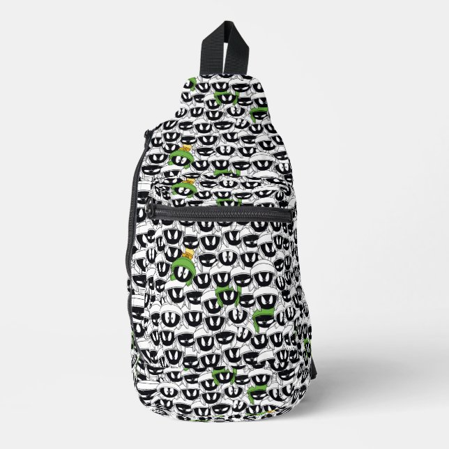 MARVIN THE MARTIAN™ Line Art Colour Pop Pattern Sling Bag (Front)
