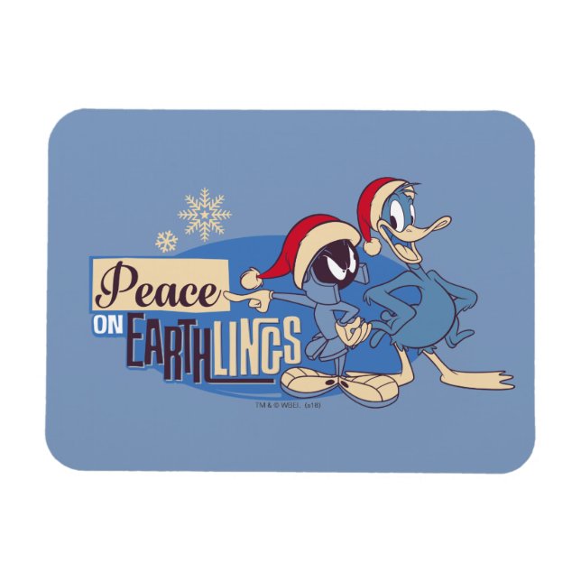 MARVIN THE MARTIAN™- Peace On Earthlings Magnet (Horizontal)