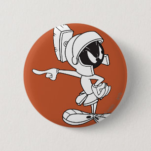 MARVIN THE MARTIAN™ Pointing 2 Inch Round Button