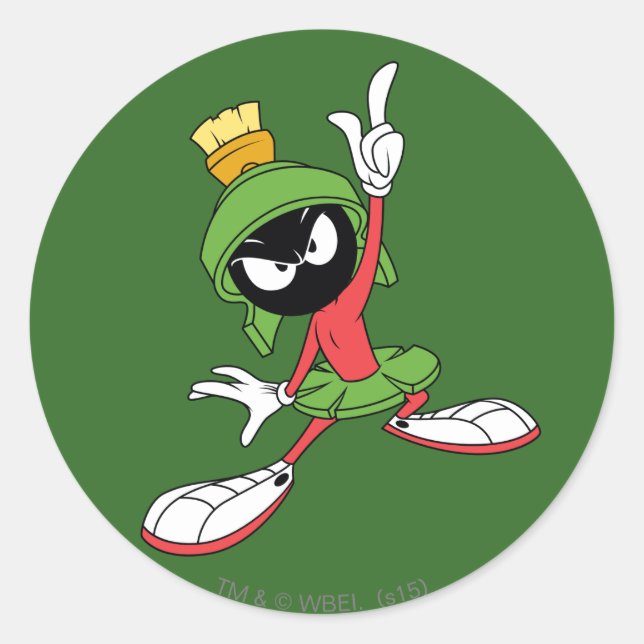 MARVIN THE MARTIAN™ Proclamation Classic Round Sticker (Front)