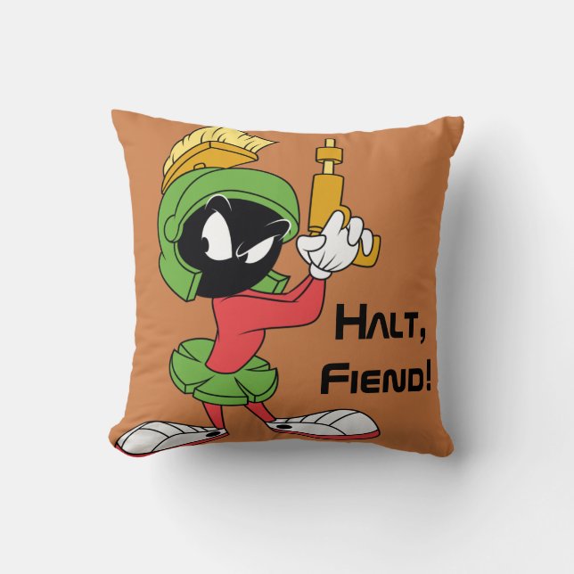MARVIN THE MARTIAN™ Ready With Laser Throw Pillow (Front)