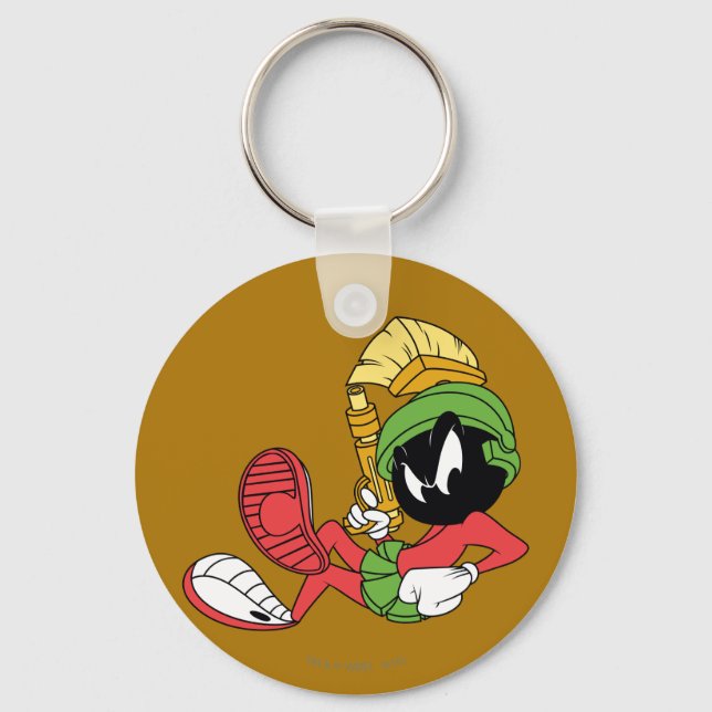 MARVIN THE MARTIAN™ Reclining With Laser Keychain (Front)