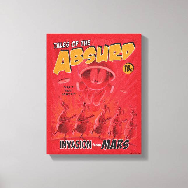 MARVIN THE MARTIAN™ Retro Invasion From Mars Comic Canvas Print (Front)