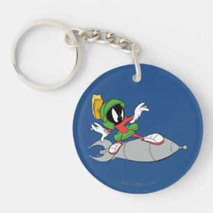 MARVIN THE MARTIAN™ Riding Rocket Keychain