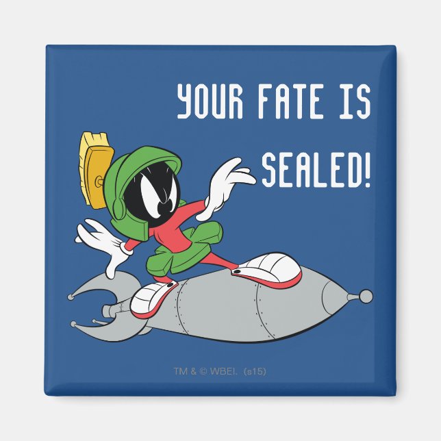 MARVIN THE MARTIAN™ Riding Rocket Magnet (Front)