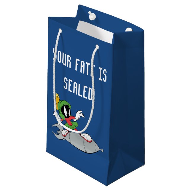 MARVIN THE MARTIAN™ Riding Rocket Small Gift Bag (Front Angled)