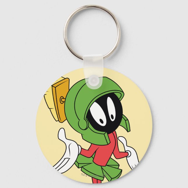 MARVIN THE MARTIAN™ Shrug Keychain (Front)