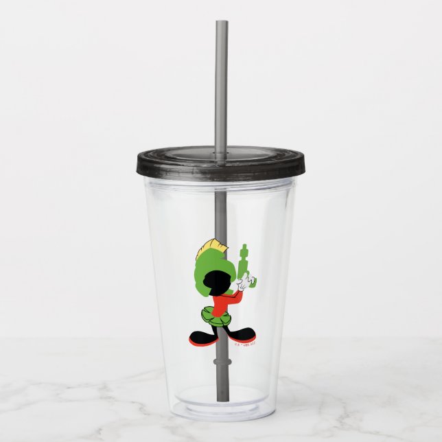 MARVIN THE MARTIAN™ Silhouette With Raygun Acrylic Tumbler (Front)