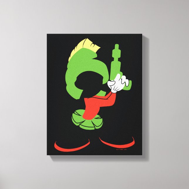 MARVIN THE MARTIAN™ Silhouette With Raygun Canvas Print (Front)