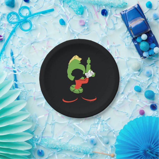 MARVIN THE MARTIAN™ Silhouette With Raygun Paper Plate (Party)