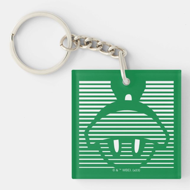 MARVIN THE MARTIAN™ Striped Icon Keychain (Front)