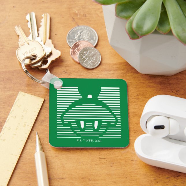 MARVIN THE MARTIAN™ Striped Icon Keychain (Desk)