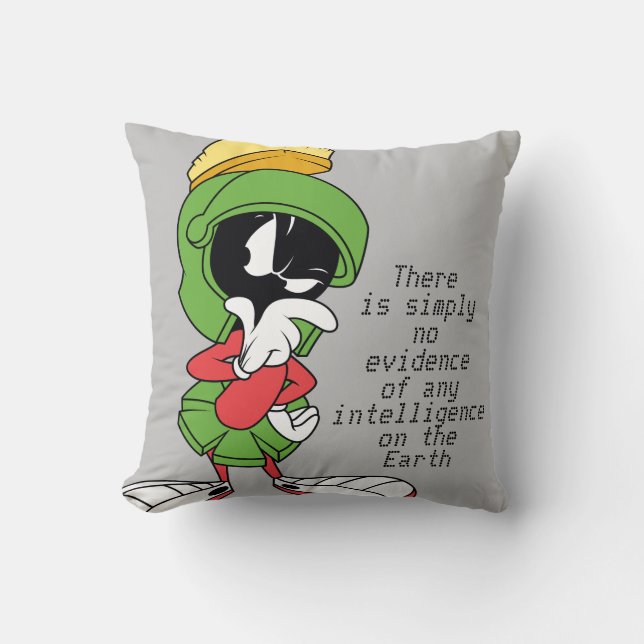 MARVIN THE MARTIAN™ Thinking Throw Pillow (Front)