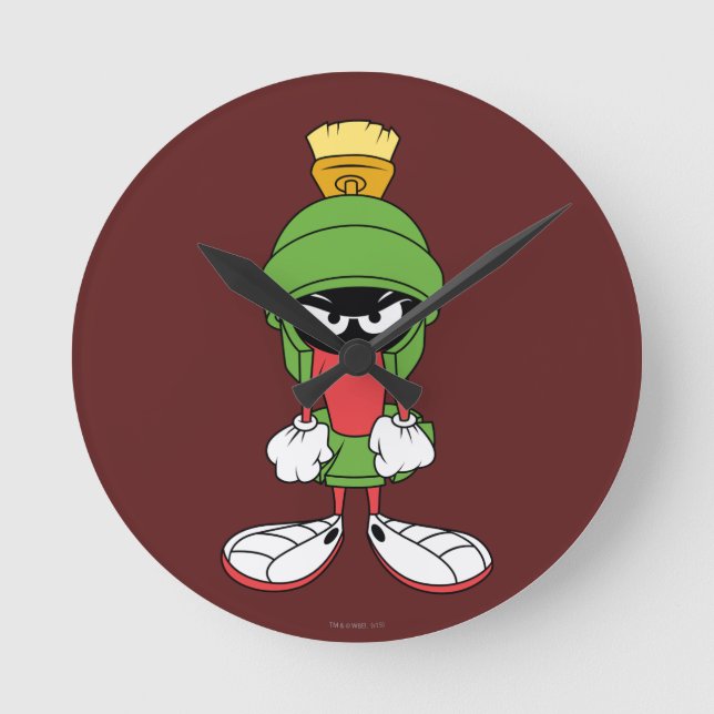 MARVIN THE MARTIAN™ Upset Round Clock (Front)