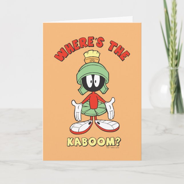 MARVIN THE MARTIAN™ Where's the Kaboom? Card (Front)