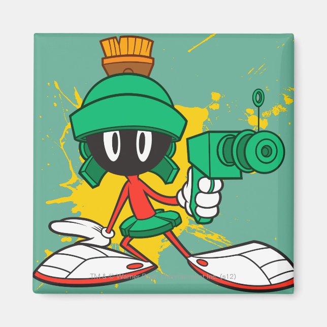Marvin With Gun Magnet (Front)
