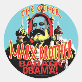 Marx Brother anti Obama Shirt Classic Round Sticker