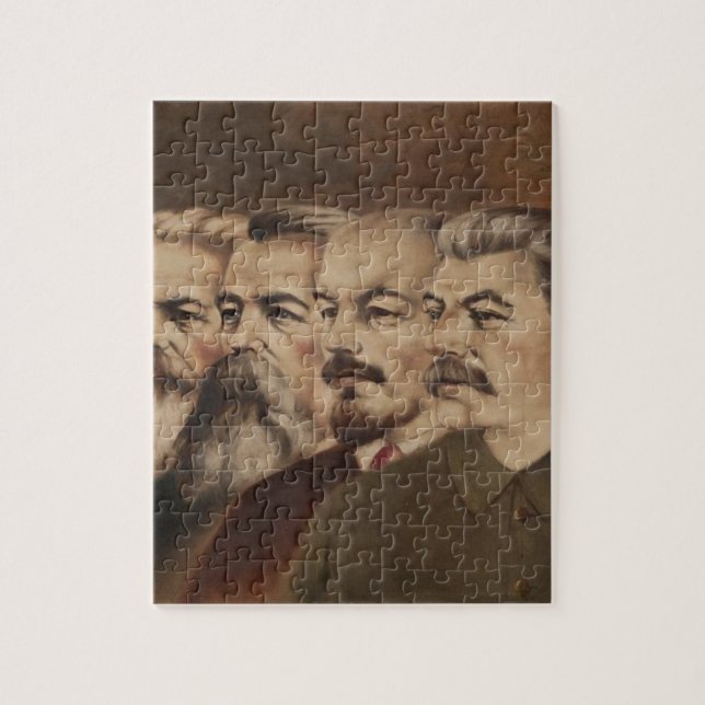 Marx, Engels, Lenin, and Stalin Jigsaw Puzzle (Vertical)