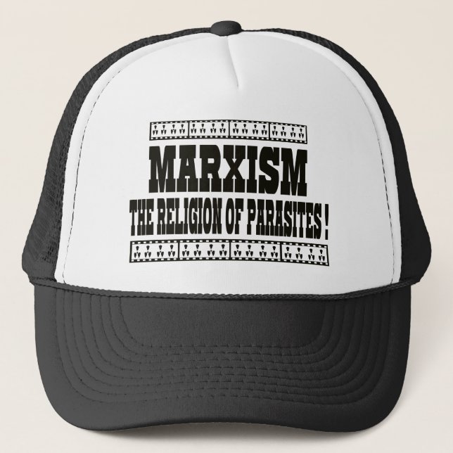 MARXISM IS THE RELIGION OF PARASITES TRUCKER HAT (Front)