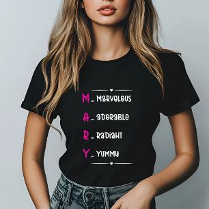 Mary Acronym Funny Personalized Name T-Shirt
