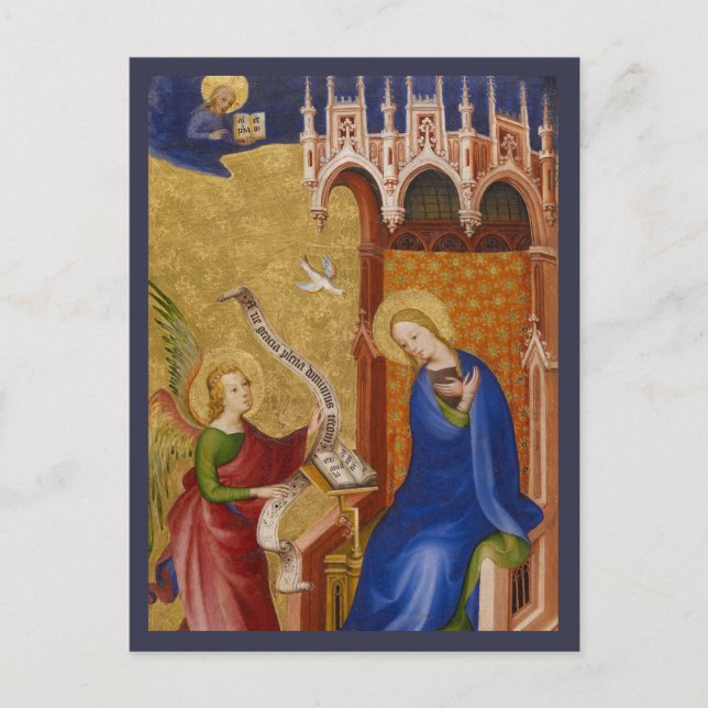 Mary and Angel of Annunciation Postcard (Front)