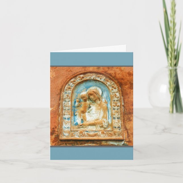 Mary and Baby Jesus Christmas Card (Front)